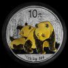 Čína 2009 až 2014 + 6 mincí Panda 10 Yuanov - pozlátené verzie